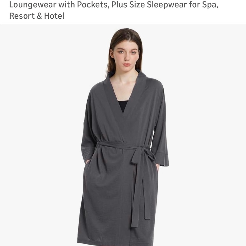 Women's Gray Sleepwear Robe